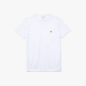 T-shirt Lacoste col rond en jersey de coton pima uni