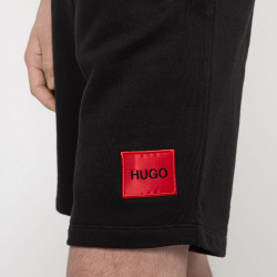 Short de survêtement HUGO Diz212 Relaxed Fit en coton avec étiquette logo