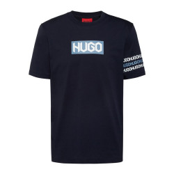 T-shirt HUGO DAKE en coton bleu foncé