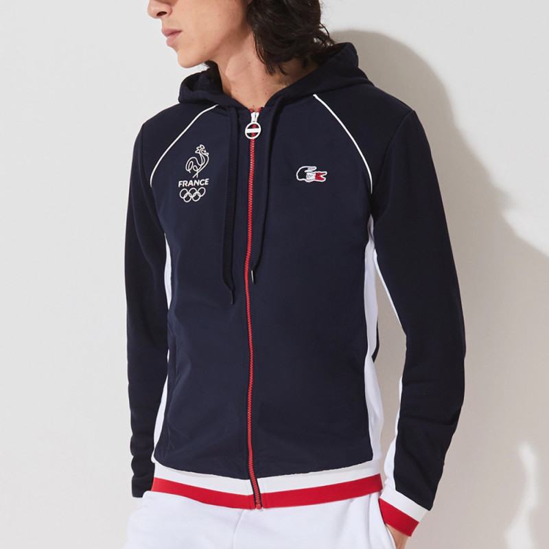 Veste Zippee Lacoste Sport Edition France Olympique Chez Dm Sports