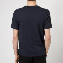 T-shirt Hugo Dero212 Bleu Marine uni en coton