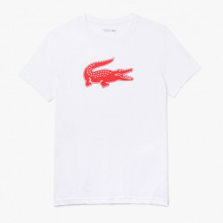 T-shirt Lacoste SPORT en jersey respirant imprimé crocodile 3D