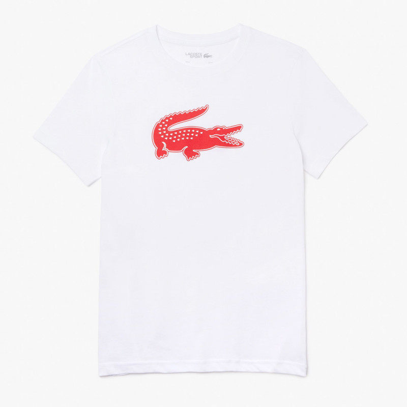 T-shirt Lacoste SPORT en jersey respirant imprimé crocodile 3D