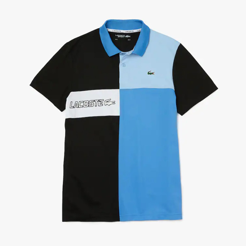 T-shirt homme Lacoste Sport avec marquage contrasté noir chez DMS