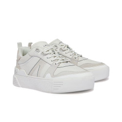 Baskets Lacoste L002 en cuir beiges