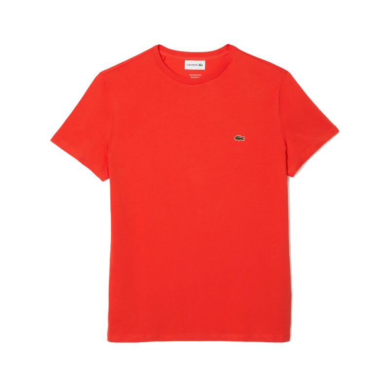 T-SHIRT LACOSTE COL ROND EN JERSEY DE COTON PIMA UNI