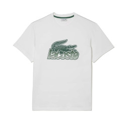 T-SHIRT HOMME LACOSTE EN JERSEY DE COTON BLANC