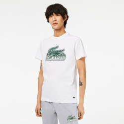 HOMME LACOSTE EN JERSEY DE COTON BLANC