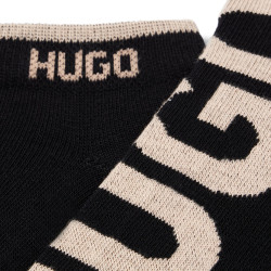 Hugo Lot de 2 paires de chaussettes hautes femme 2p Giftset Lunch W  50491386 Noir