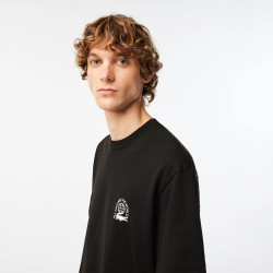 T-shirt homme Lacoste Sport avec marquage contrasté noir chez DMS