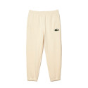 PANTALON DE SURVÊTEMENT LACOSTE UNISEXE EN MOLLETON DE COTON BIOLOGIQUE BEIGE