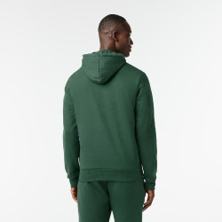 SWEATSHIRT À CAPUCHE VERT FONCÉ