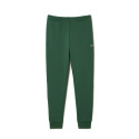 PANTALON DE SURVÊTEMENT HOMME LACOSTE EN MOLLETON DE COTON BIOLOGIQUE VERT FONCÉ