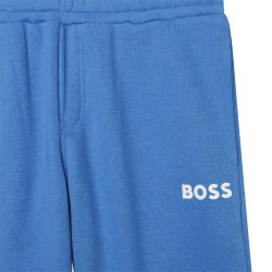 Pantalon de jogging en molleton Bleu Boss enfant, DM'Sports