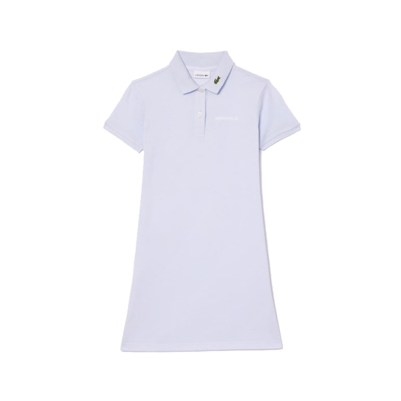 Robe Lacoste enfant en petit pique avec logo crocodelle brode Chez DMS