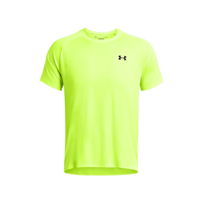 T-SHIRT MANCHES COURTES JAUNE UNDER ARMOUR TECH