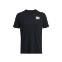 T-SHIRT MANCHES COURTES NOIR UNDER ARMOUR LOGO SUR LA POITRINE