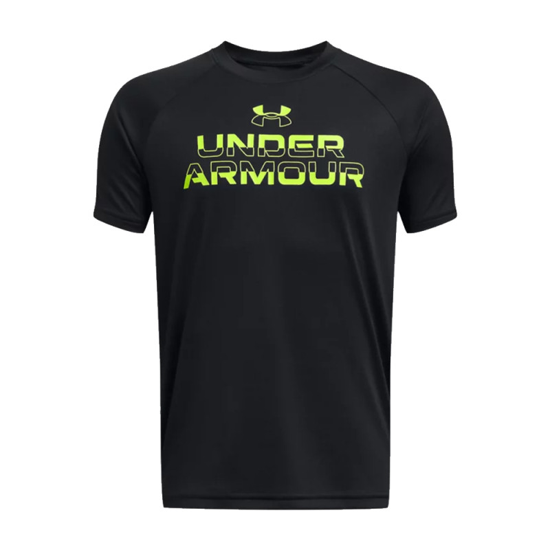 T-SHIRT MANCHES COURTES UNDER ARMOUR TECH SPLIT WORDMARK