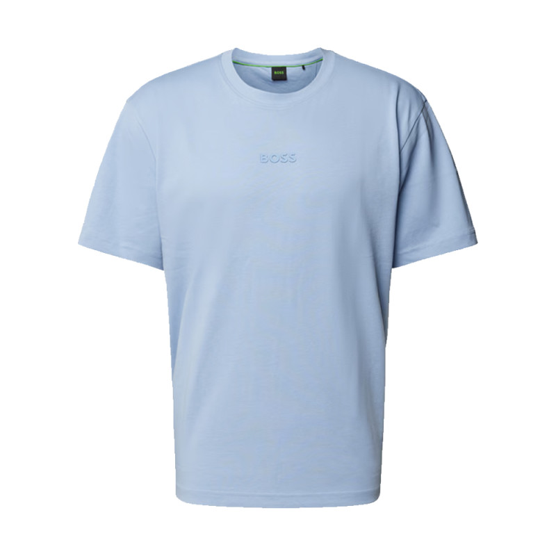 T-SHIRT TEE 10 BOSS EN COTON BLEU CIEL