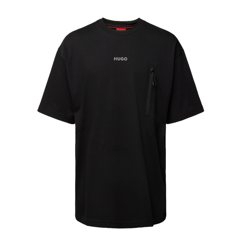 T-SHIRT DOFORESTO HUGO EN COTON NOIR