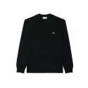 T-SHIRT LACOSTE NOIR MANCHES LONGUES EN JERSEY DE COTON