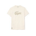 T-SHIRT BLANC LACOSTE TENNIS EN PIQUÉ ULTRA DRY