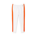 PANTALON DE SURVÊTEMENT LACOSTE COLOR-BLOCK BLANC ET ORANGE