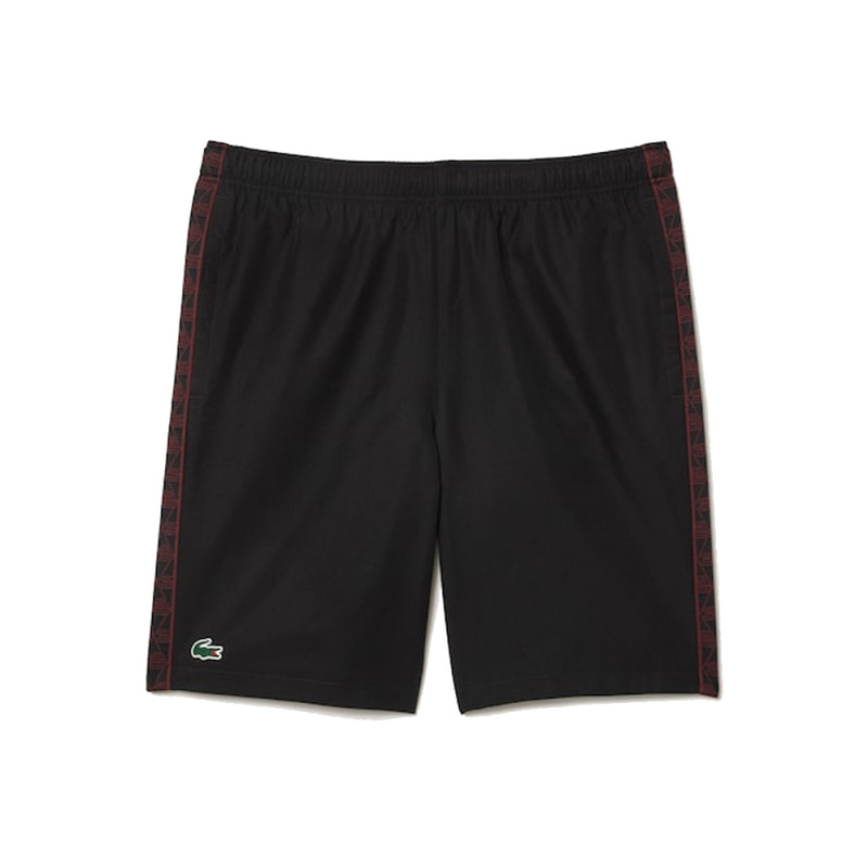 SHORT NOIR LACOSTE TENNIS TAFFETAS DIAMANTÉ