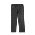 PANTALON DE SURVÊTEMENT NOIR AVEC MOTIFS MONOGRAMMES LACOSTE