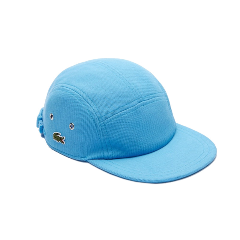 Casquette Lacoste Girolle unisexe unie pique Bleu chez DM Sports