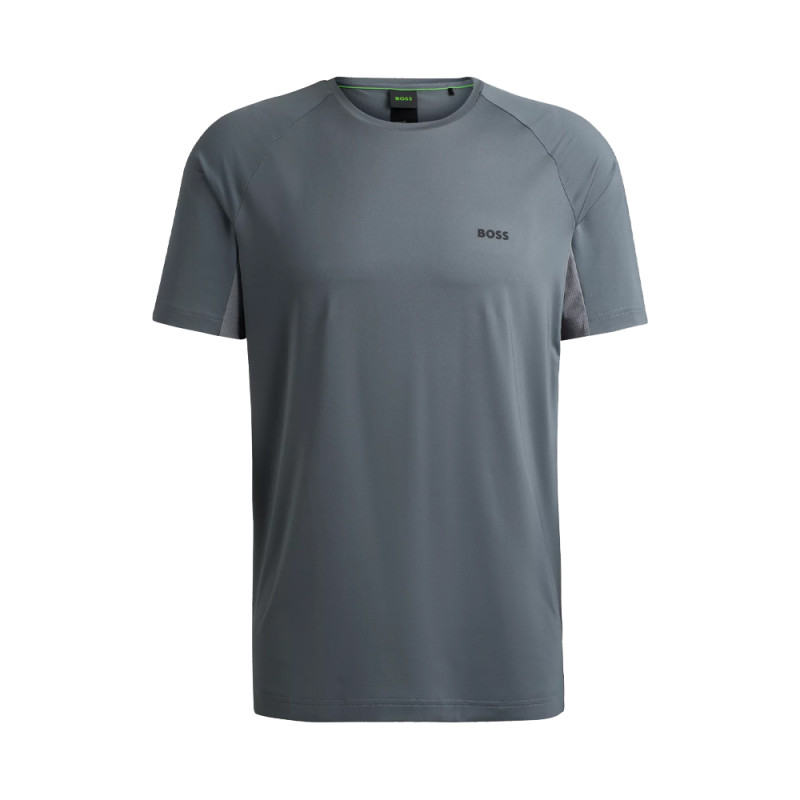 T-SHIRT BOSS TEE ACTIVE 4 GRIS EN MATIÈRES STRETCH PERFORMANTES