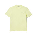 T-SHIRT JAUNE LACOSTE TENNIS SPORT COL ROND EN COTON TECHNIQUE