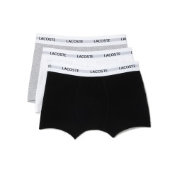 LOT DE 3 BOXERS COURTS LACOSTE COTON STRETCH