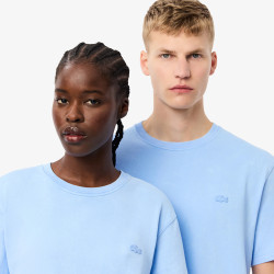 T-SHIRT LACOSTE EN COTON BLEU