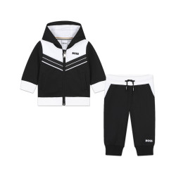 ENSEMBLE DE JOGGING NOIR ET BLANC BOSS ENFANT