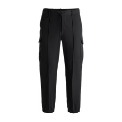 PANTALON CARGO EN TISSU STRETCH DÉPERLANT NOIR