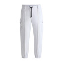 PANTALON CARGO EN TISSU STRETCH DÉPERLANT BLANC BOSS T_CHESTER