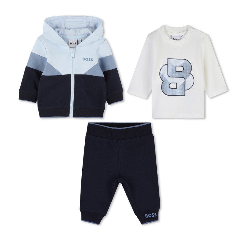 ENSEMBLE BLEU 3 PIÈCES BOSS POUR BÉBÉ