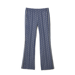 PANTALON DE SURVÊTEMENT FLARE MONOGRAMME LACOSTE BLEU MARINE