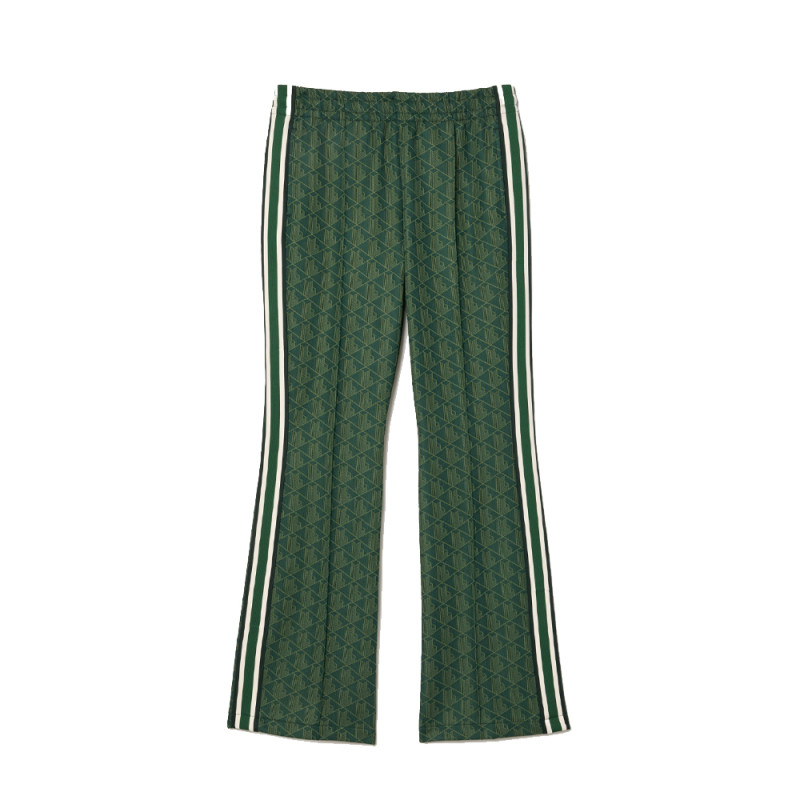 PANTALON DE SURVÊTEMENT FLARE MONOGRAMME LACOSTE FEMME VERT