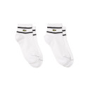 LOT DE 2 PAIRES DE CHAUSSETTES RAYÉES LACOSTE BLANCHES