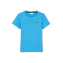 T-SHIRT LACOSTE ENFANT UNI EN JERSEY DE COTON BLEU