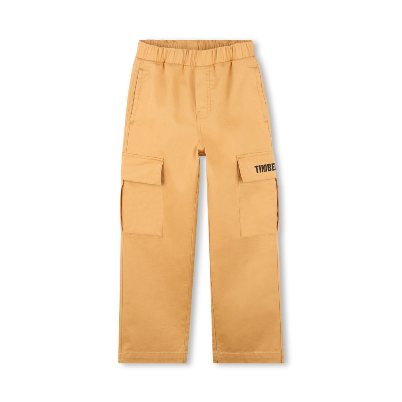 PANTALON CARGO ENFANT EN SERGÉ DE COTON TIMBERLAND JAUNE