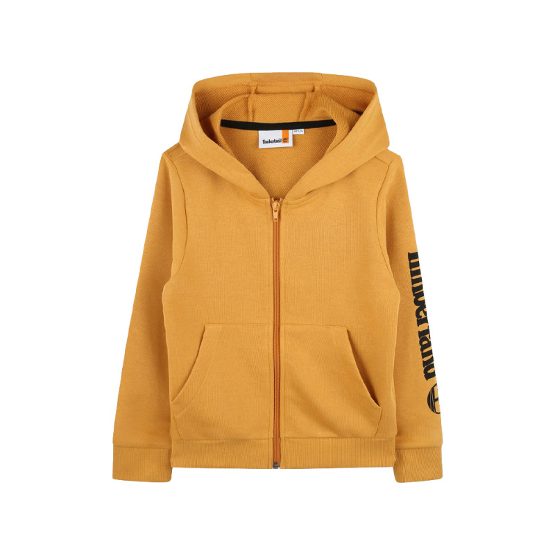 CARDIGAN À CAPUCHE ZIPPÉ ENFANT TIMBERLAND JAUNE