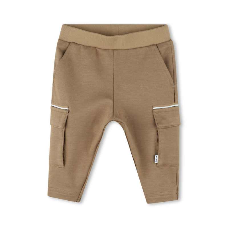 PANTALON MARRON À POCHES À RABAT BOSS ENFANT