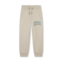 PANTALON DE JOGGING MOLLETONNÉ BEIGE HUGO POUR ENFANT