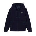 SWEATSHIRT SPORTSUIT ZIPPÉ LACOSTE A EMPIÈCEMENTS EN MESH BLEU MARINE