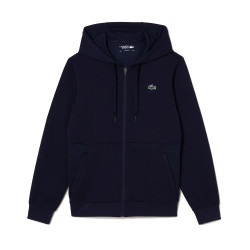 SWEATSHIRT SPORTSUIT ZIPPÉ LACOSTE A EMPIÈCEMENTS EN MESH BLEU MARINE