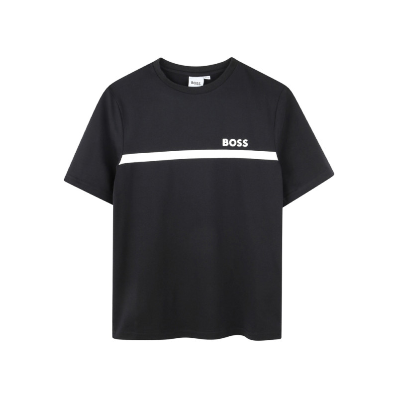 LOT DE 2 T-SHIRTS NOIRS BOSS ENFANT