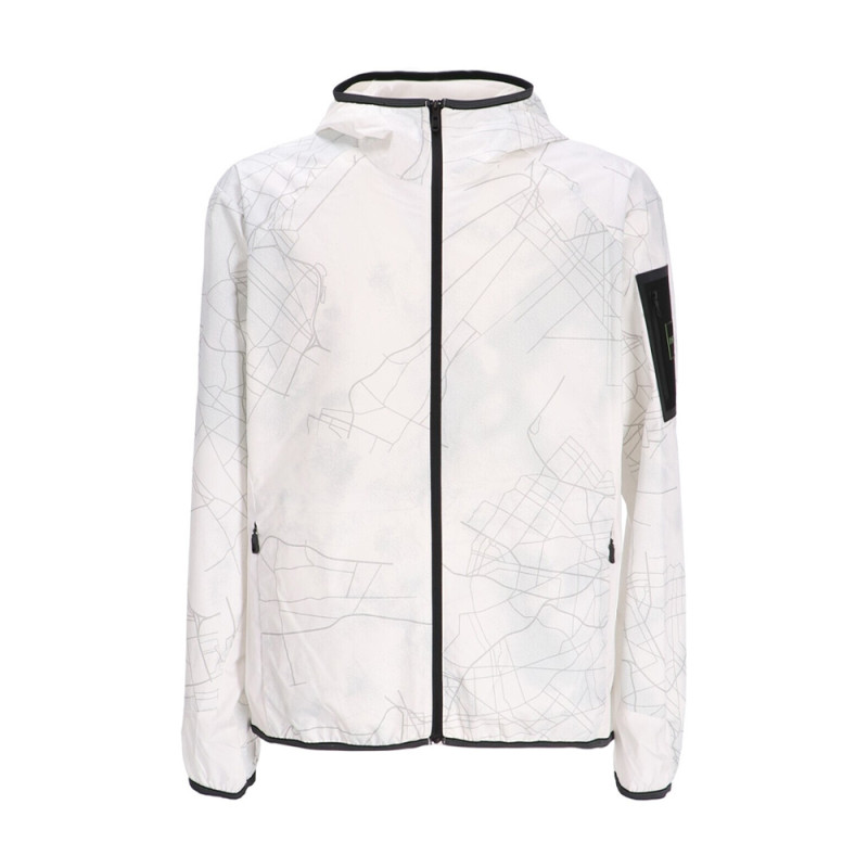 VESTE ZIPPÉE BLANCHE AVEC IMPRIMÉ DE LA SAISON BOSS J_RODERS